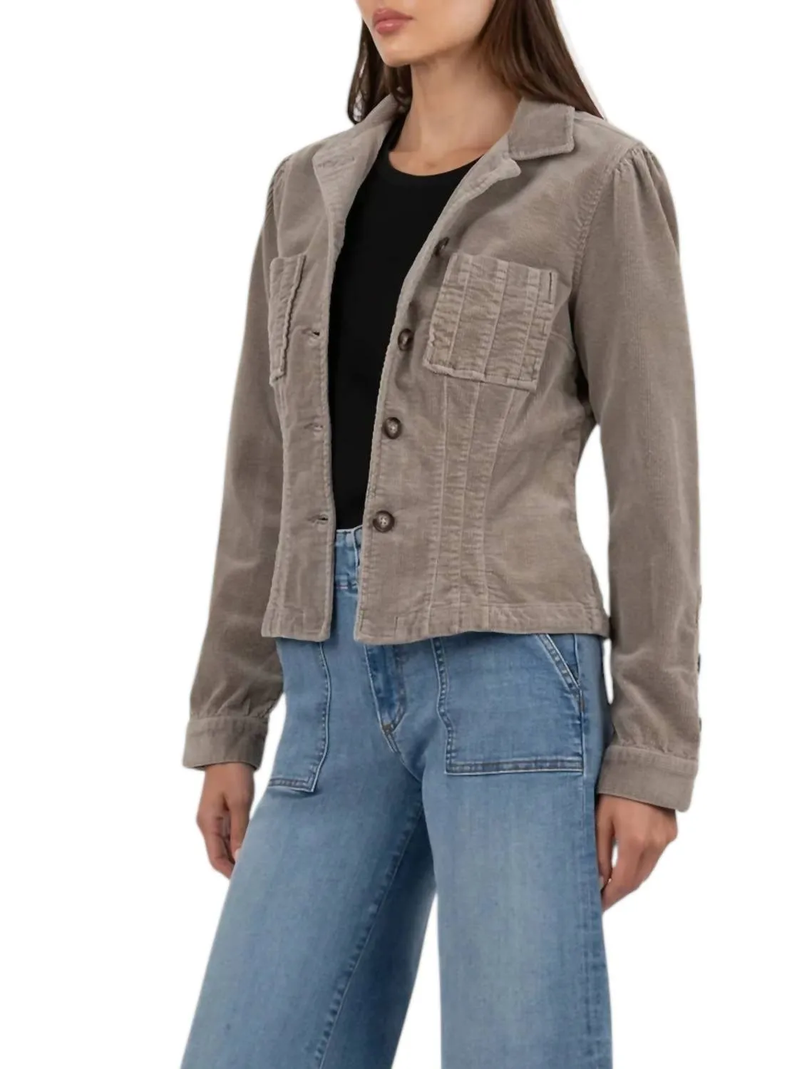 Kyra Corduroy Jacket In Rosemary