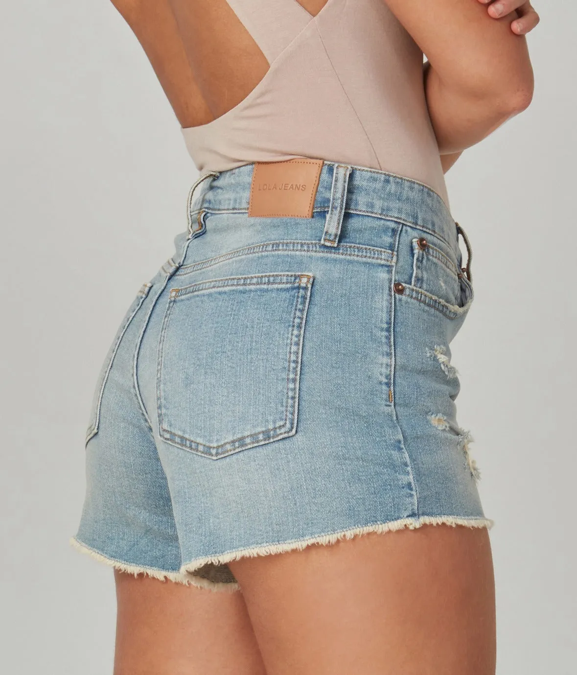 Liana-DIS High Rise Shorts