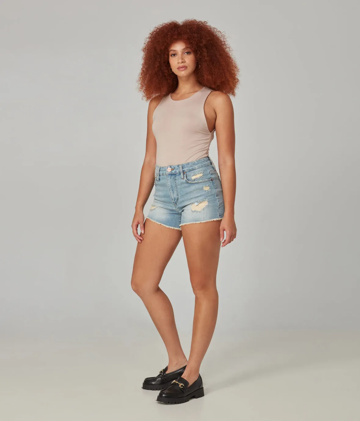 Liana-DIS High Rise Shorts