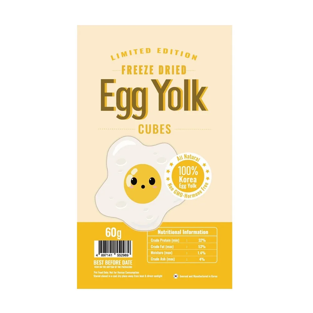 Limited Edition Freeze Dried Egg Yolk Treats for Dogs & Cats