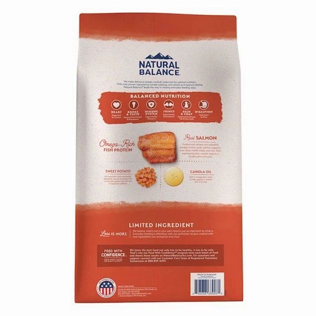 Limited Ingredient Diets Grain Free Adult Dog Dry Food - Salmon & Sweet Potato
