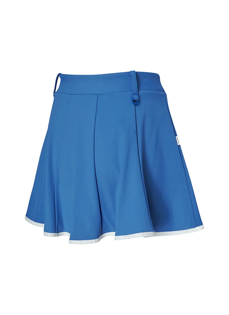 Line-Trim Flared Skirt