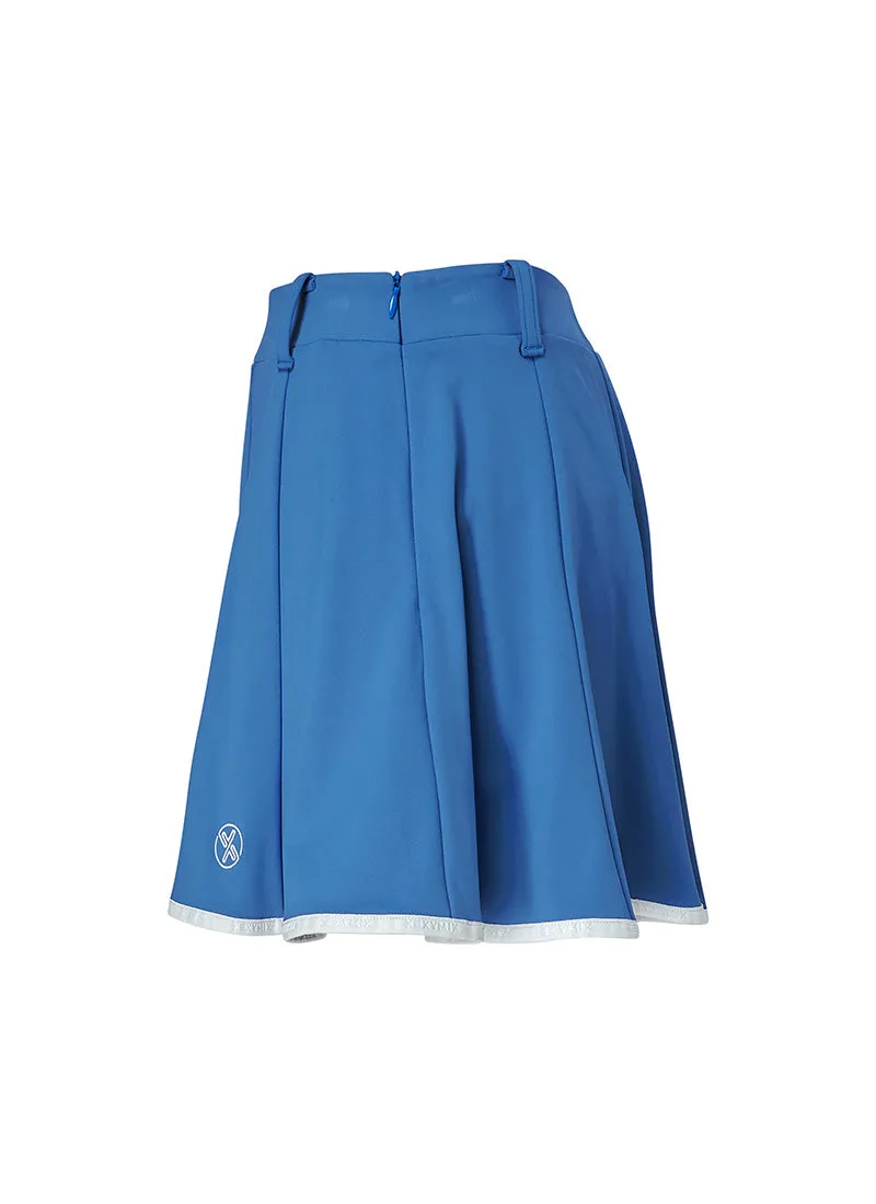 Line-Trim Flared Skirt