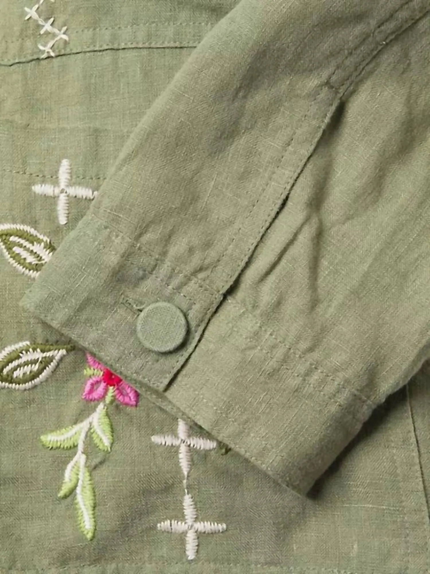 Linen Workwear Jacket Catia In Tortoise