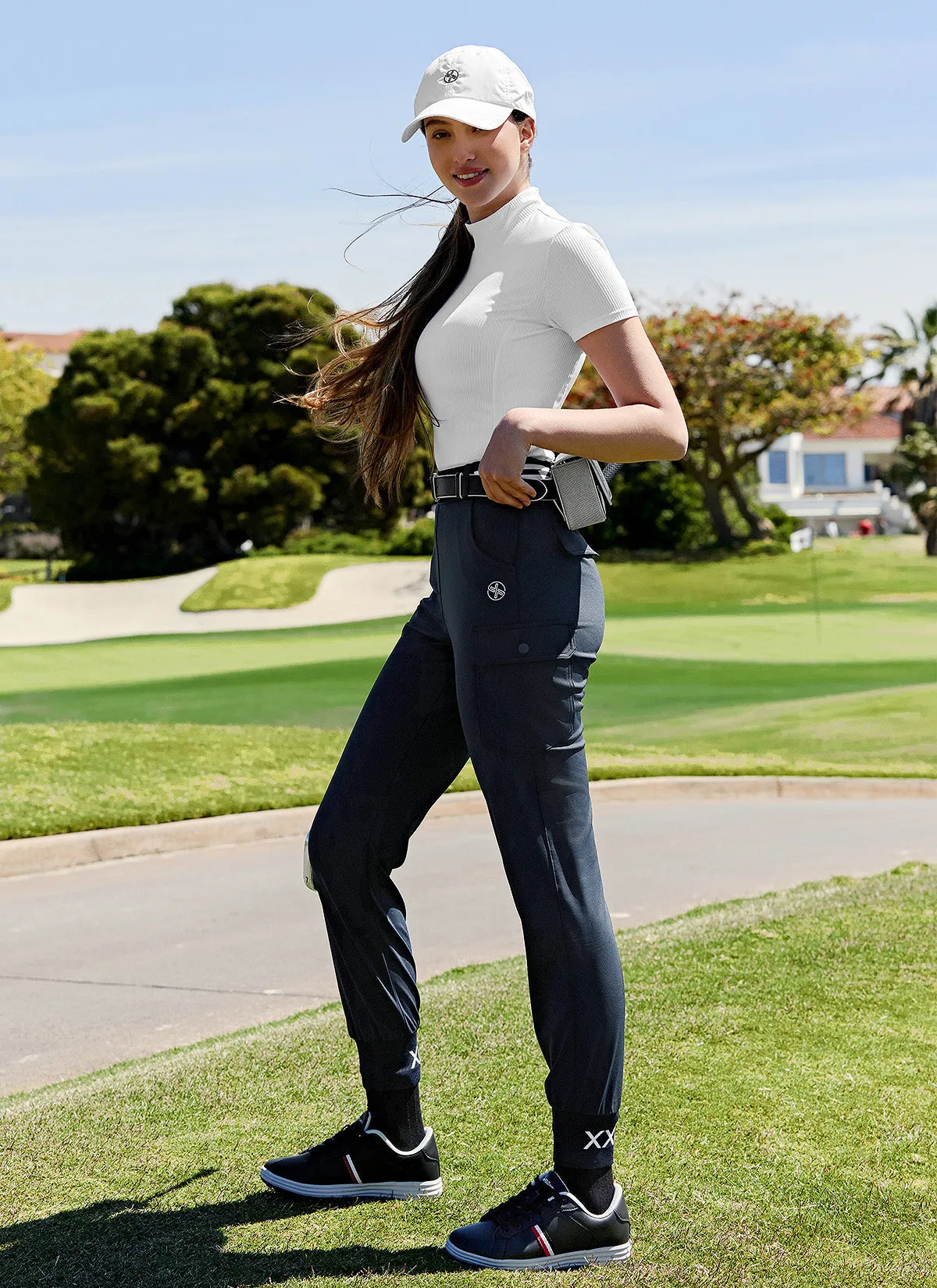 Logo Banding Cargo Jogger Pants
