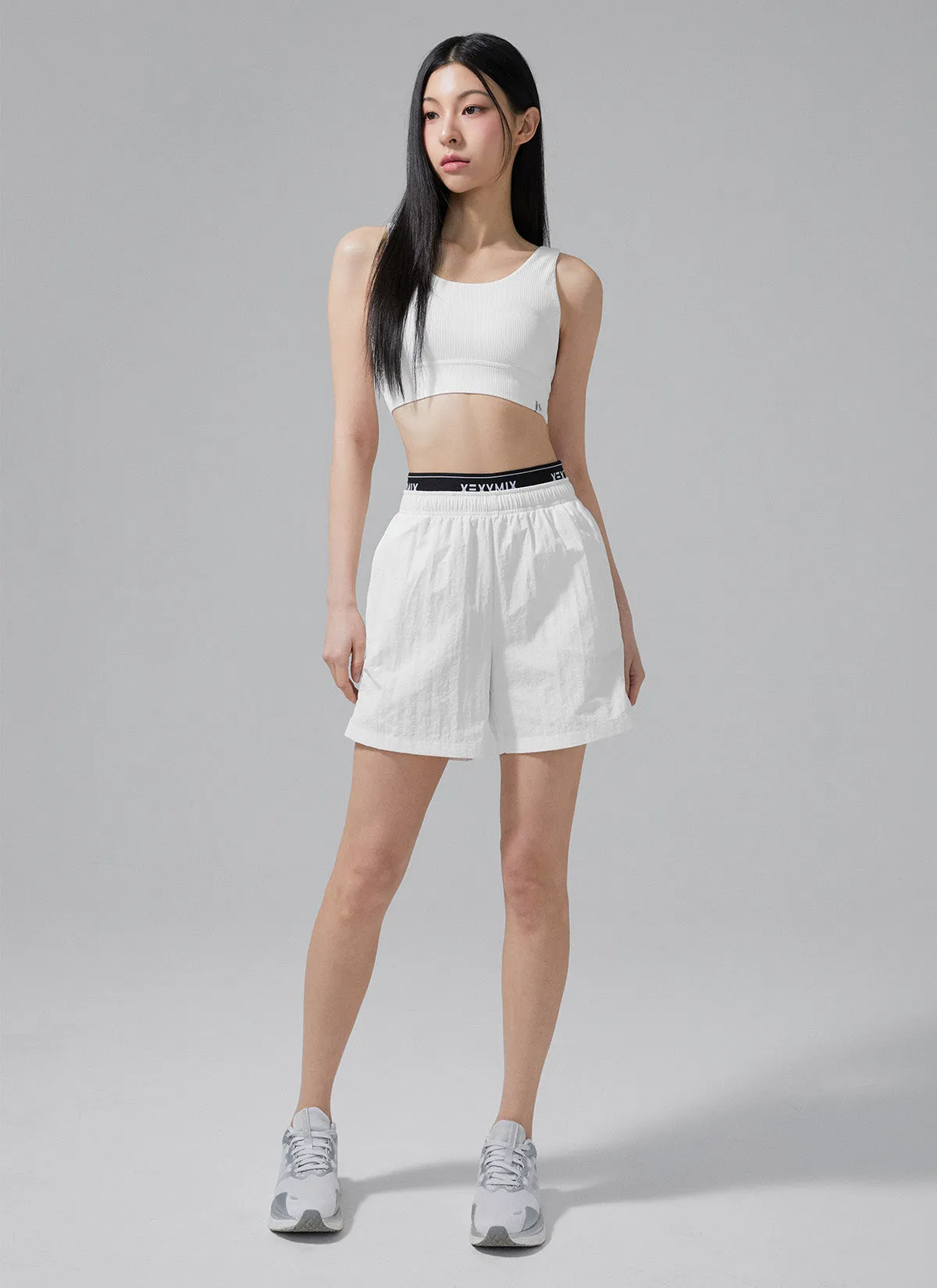 Logo Banding Woven Shorts