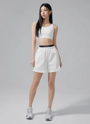 Logo Banding Woven Shorts