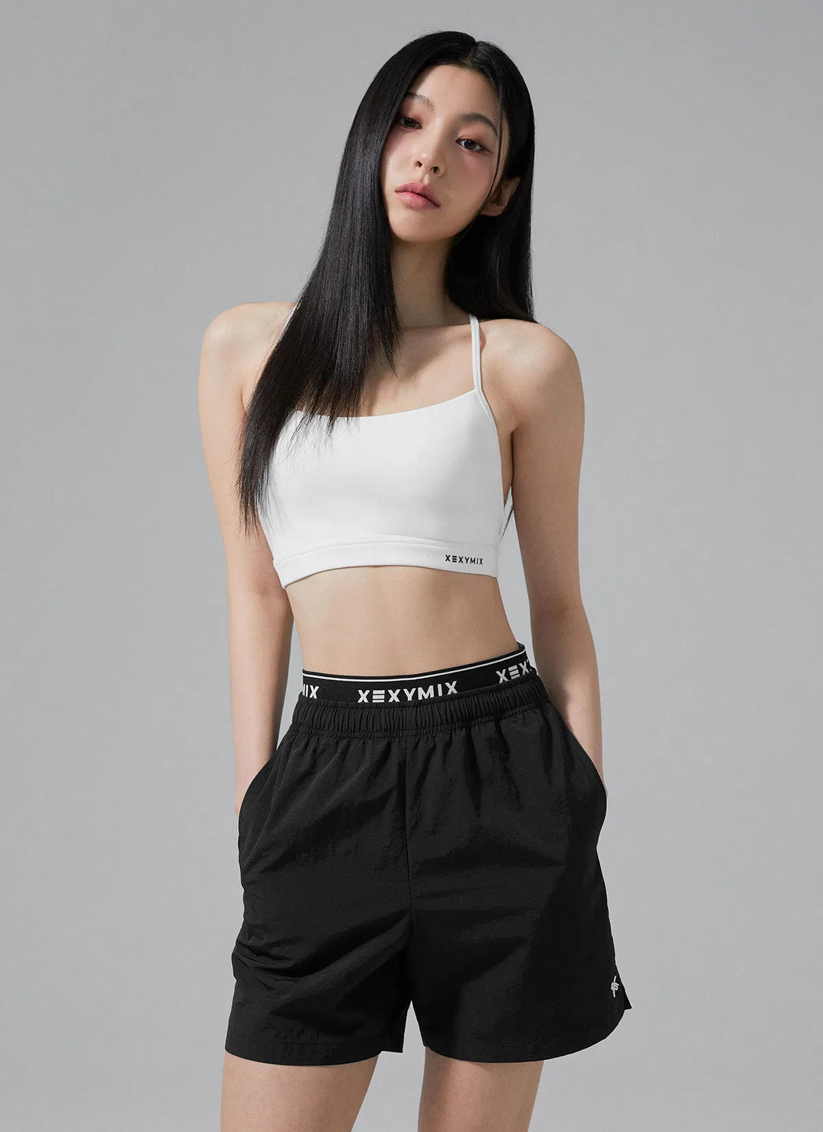 Logo Banding Woven Shorts
