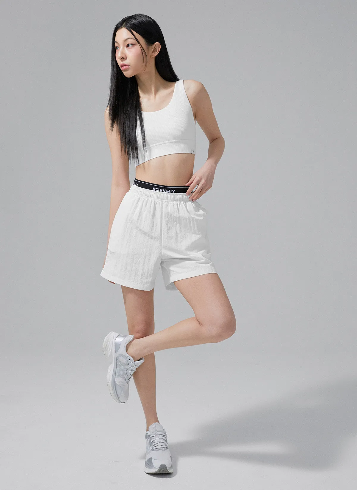 Logo Banding Woven Shorts