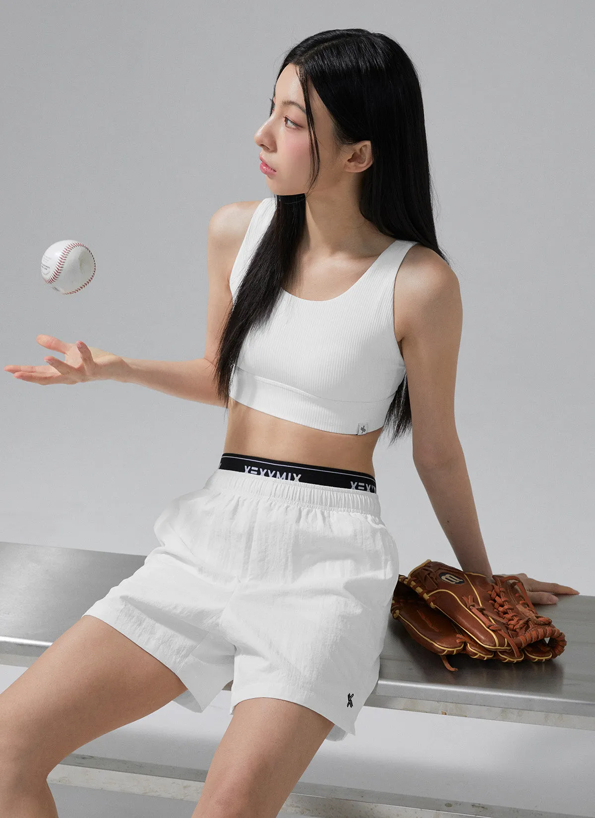 Logo Banding Woven Shorts