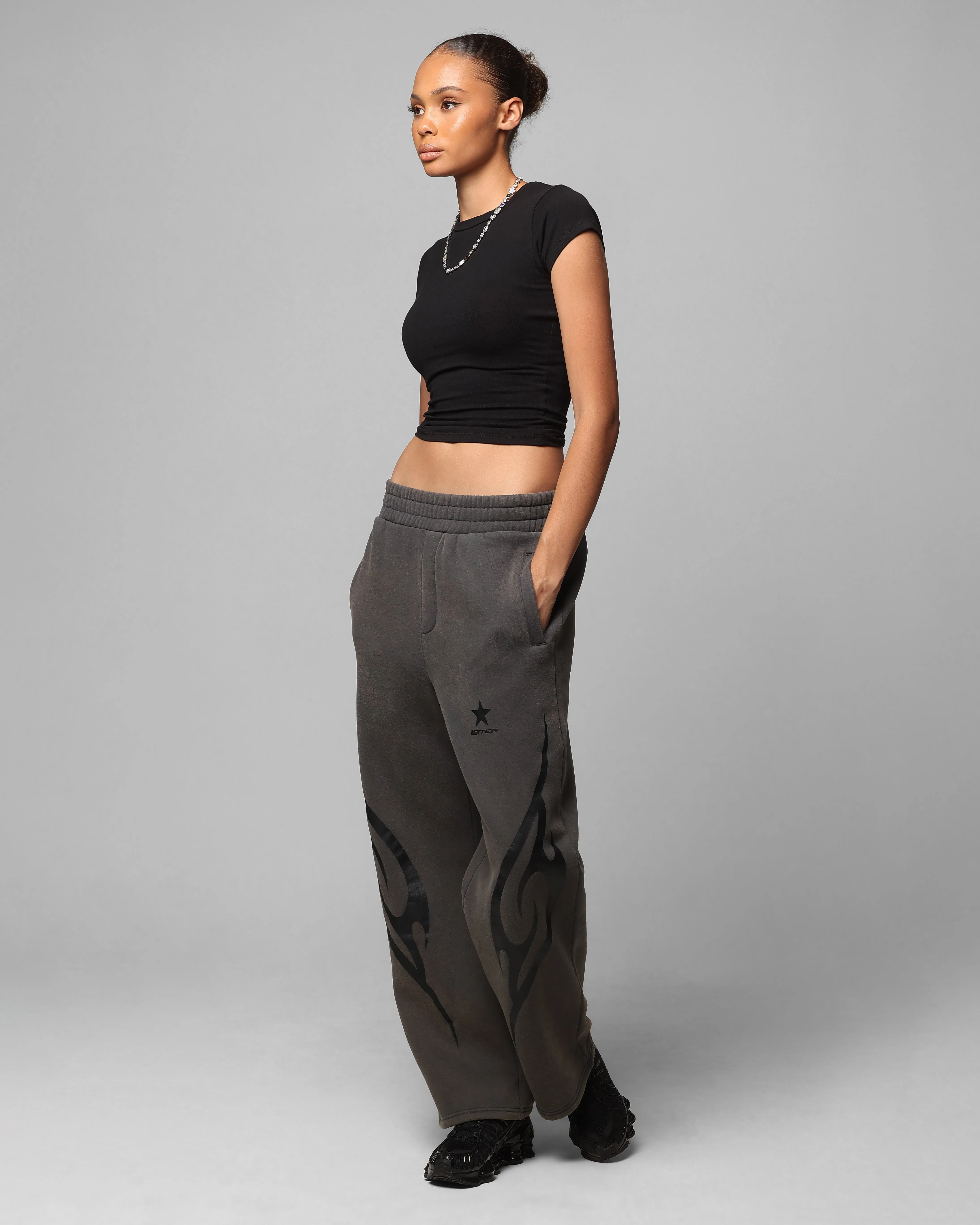 Loiter Cyber Sweat Pants Charcoal