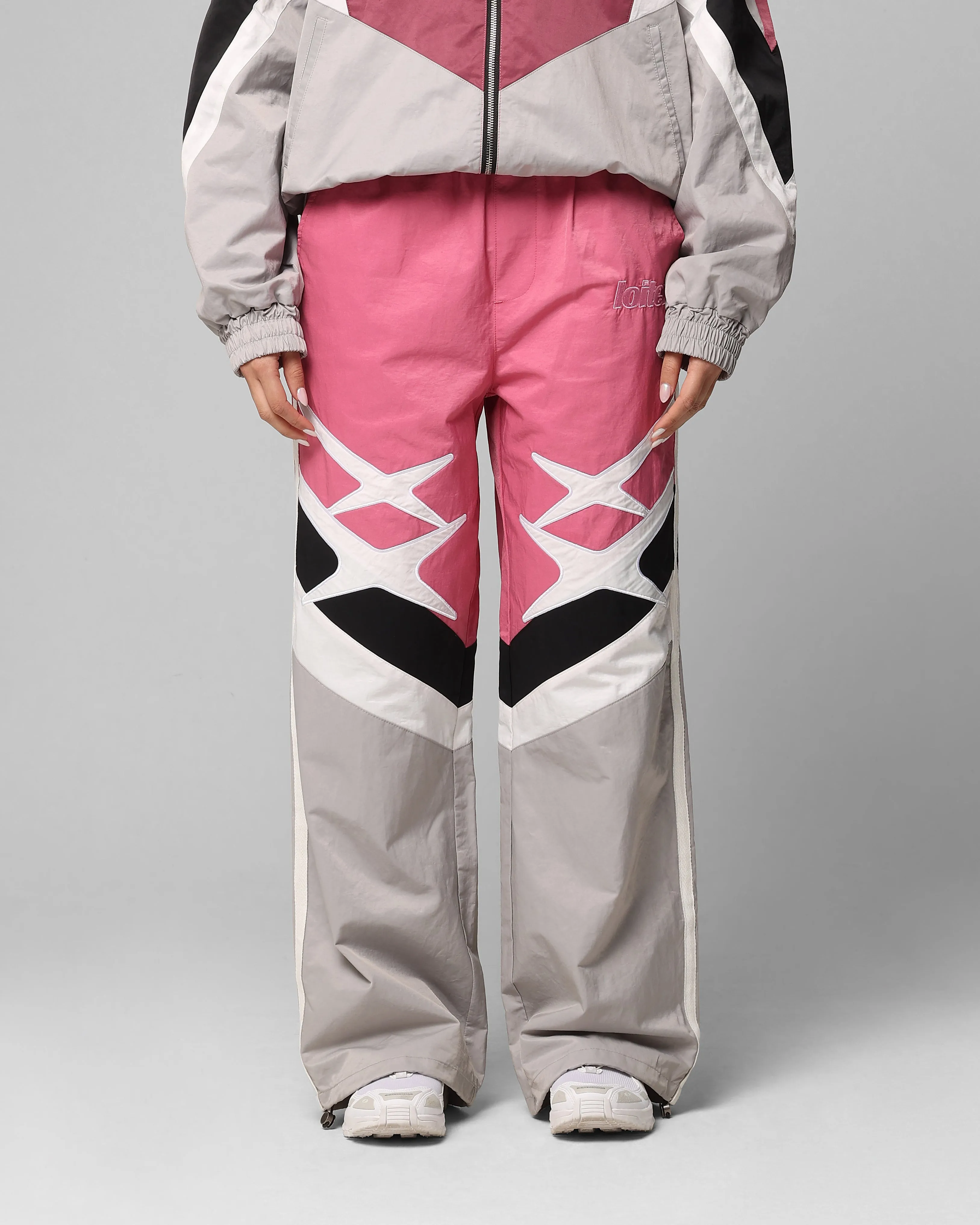 Loiter Hybrid Trackpants Pink/Grey