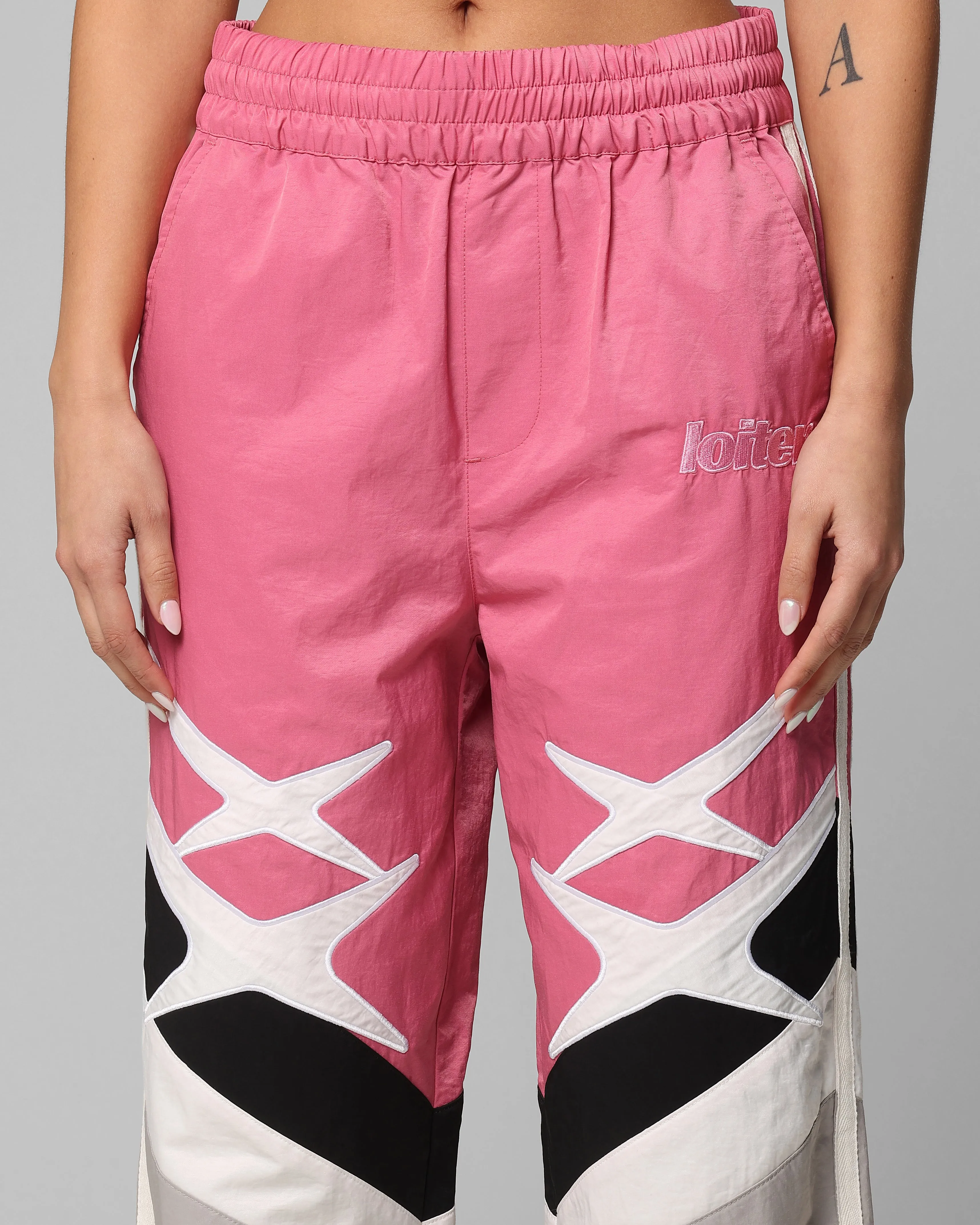 Loiter Hybrid Trackpants Pink/Grey