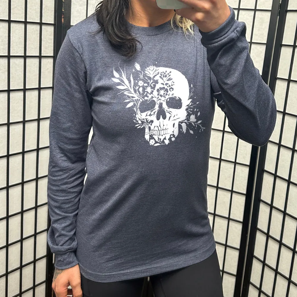Long Sleeve Tee | Floral Skull