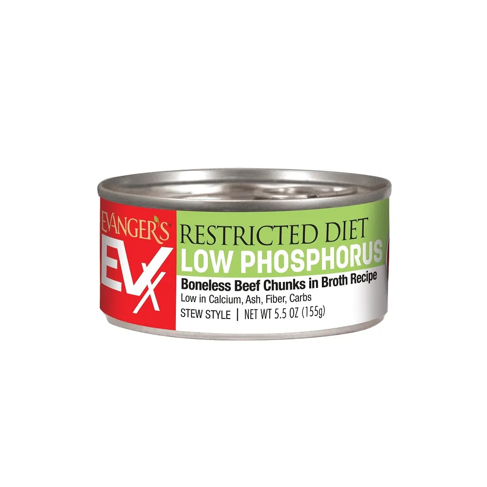 Low Phosphorus - Boneless Beef Chunks in Broth Cat Can