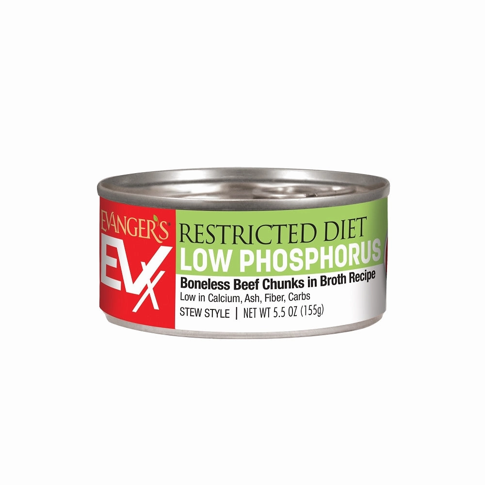 Low Phosphorus - Boneless Beef Chunks in Broth Cat Can