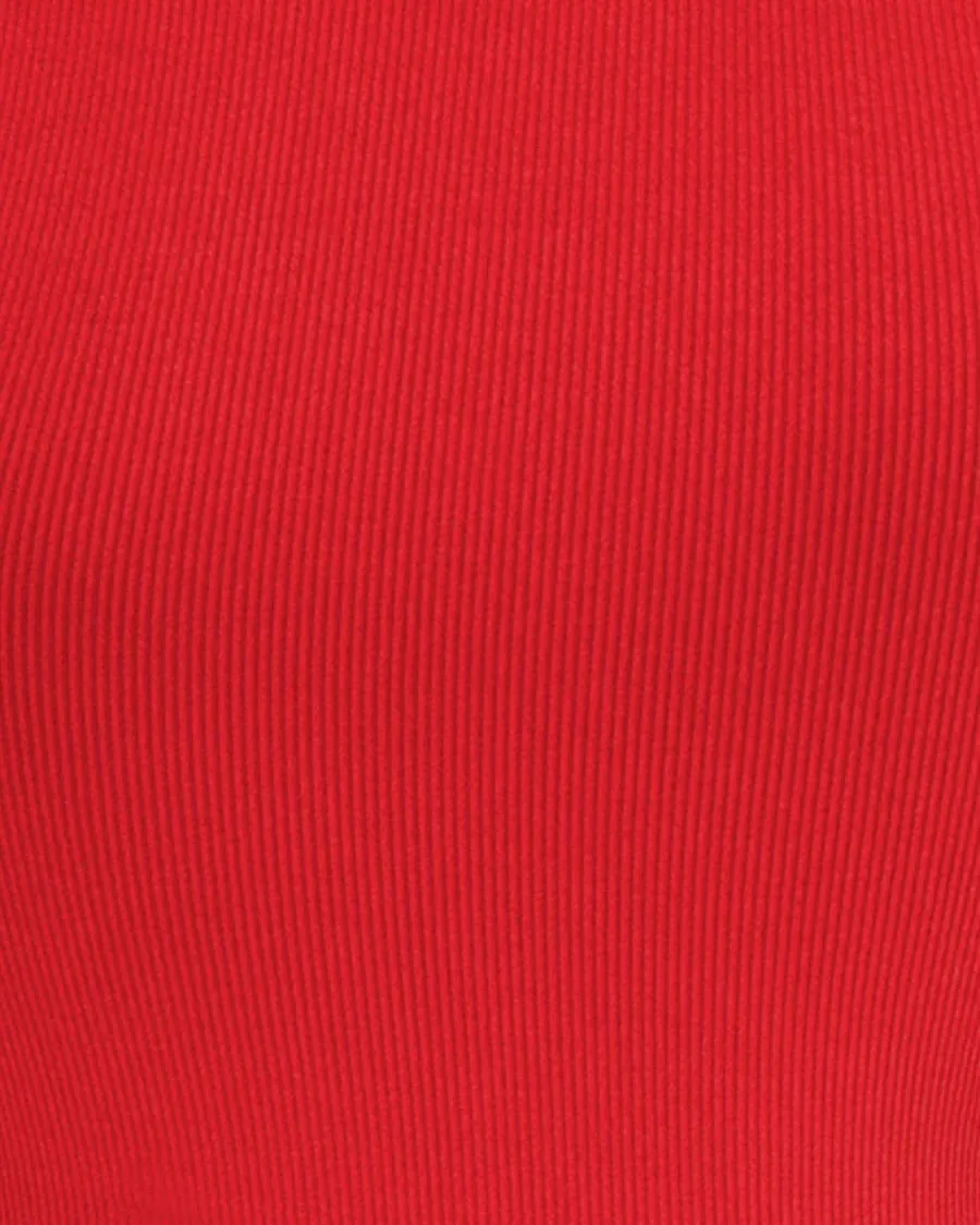 LUMINOUS Ribbed Vest | Bright Red