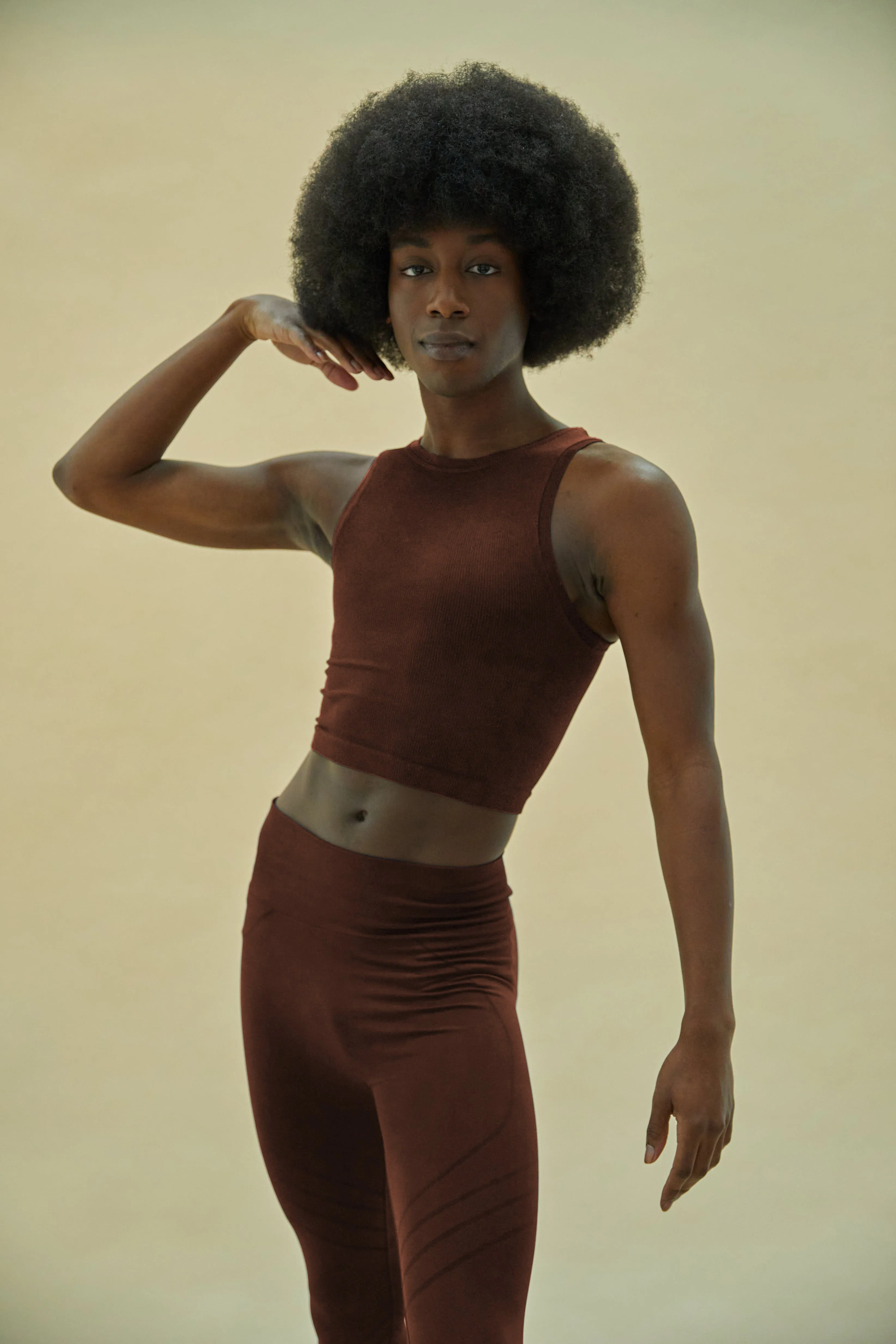 LUMINOUS Ribbed Vest | Maroon