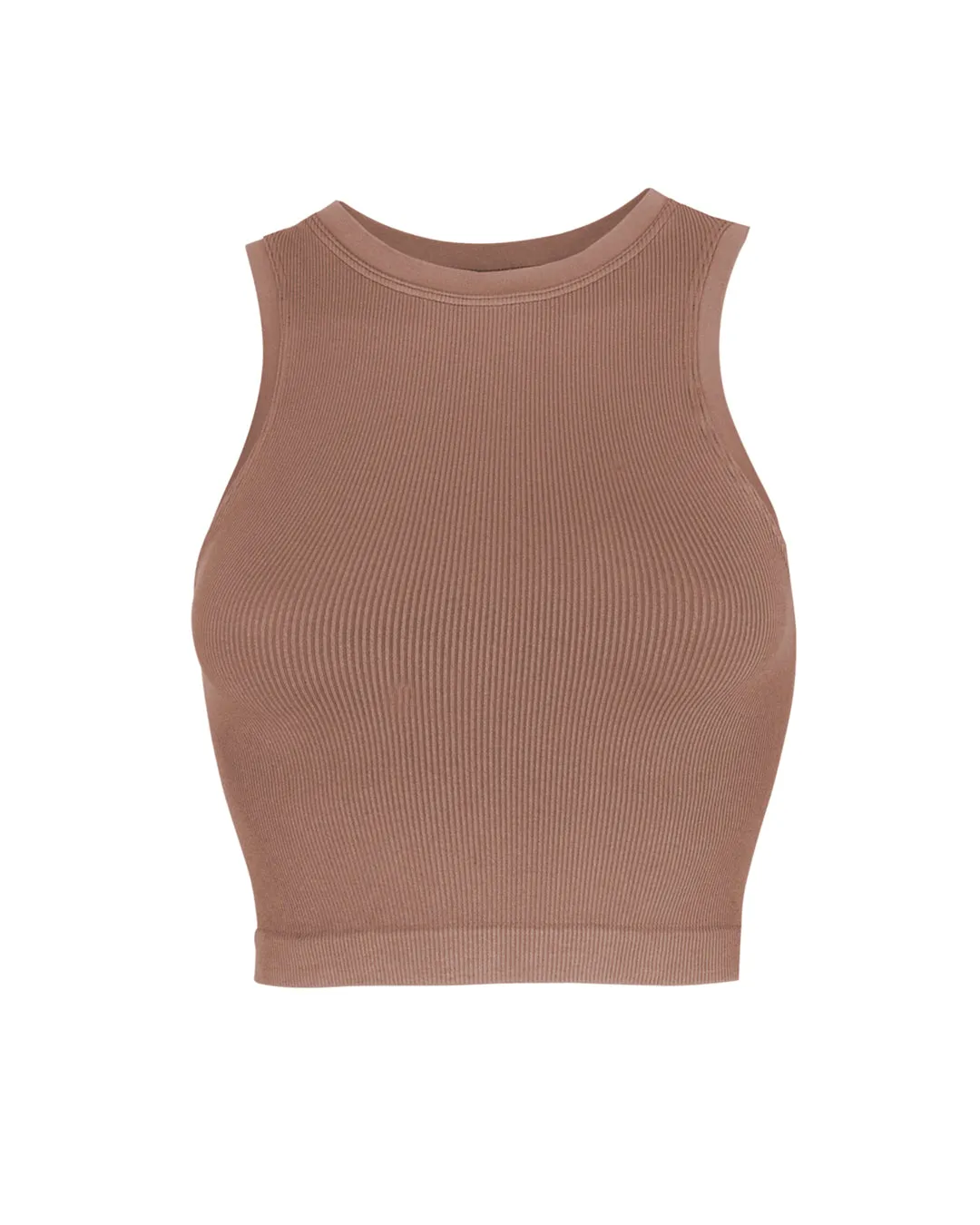 LUMINOUS Ribbed Vest | Rusty Pink