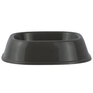 M Pets Plastic Single Bowl for Cats (Grey)