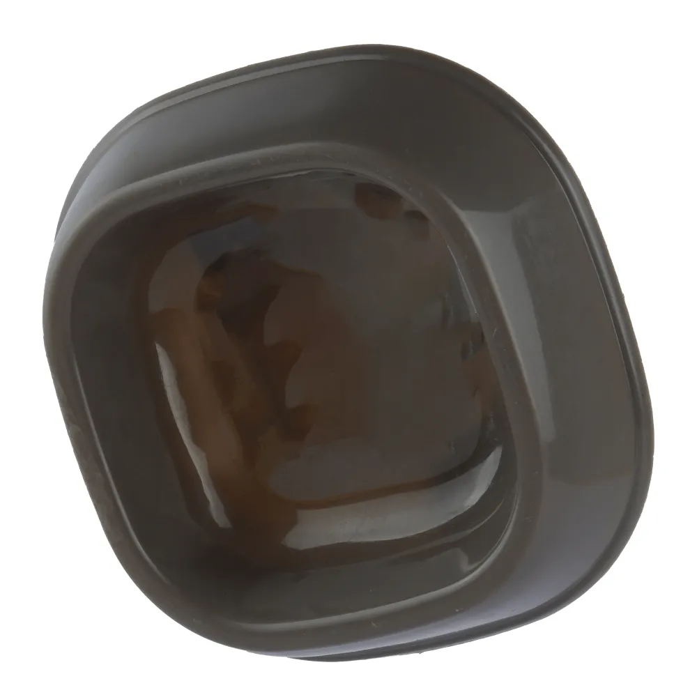 M Pets Plastic Single Bowl for Cats (Grey)