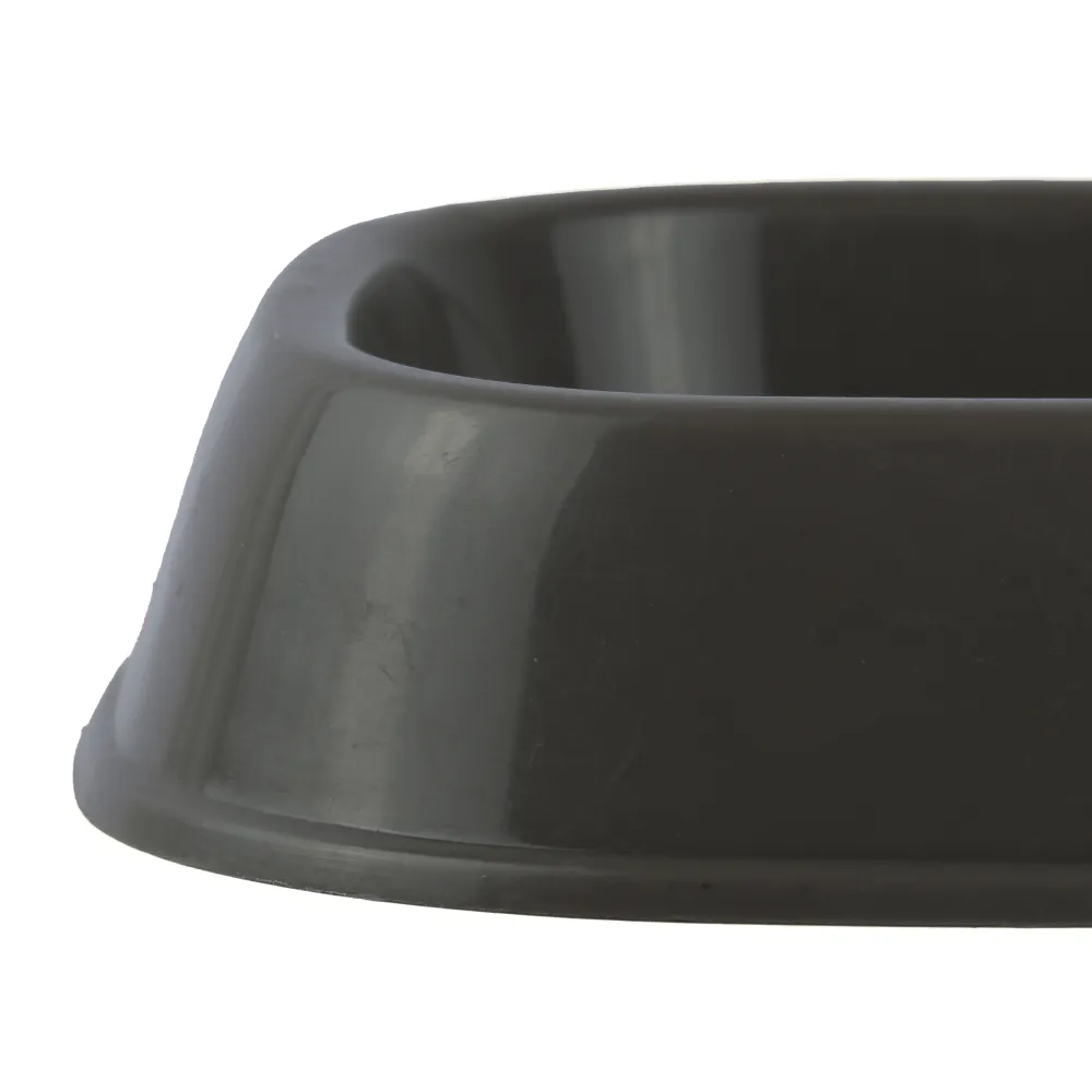 M Pets Plastic Single Bowl for Cats (Grey)