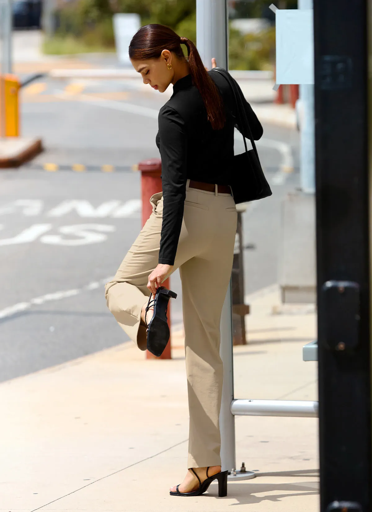 Magic Banding Women's Twill Fluffy Slacks