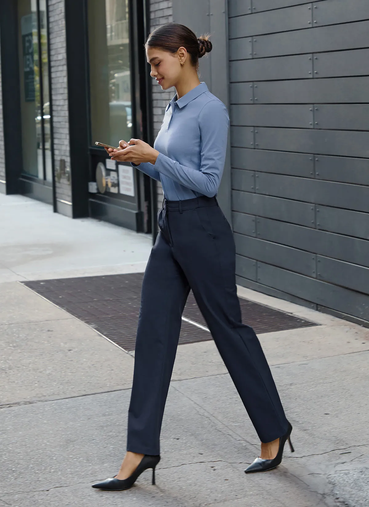 Magic Banding Women's Twill Fluffy Slacks
