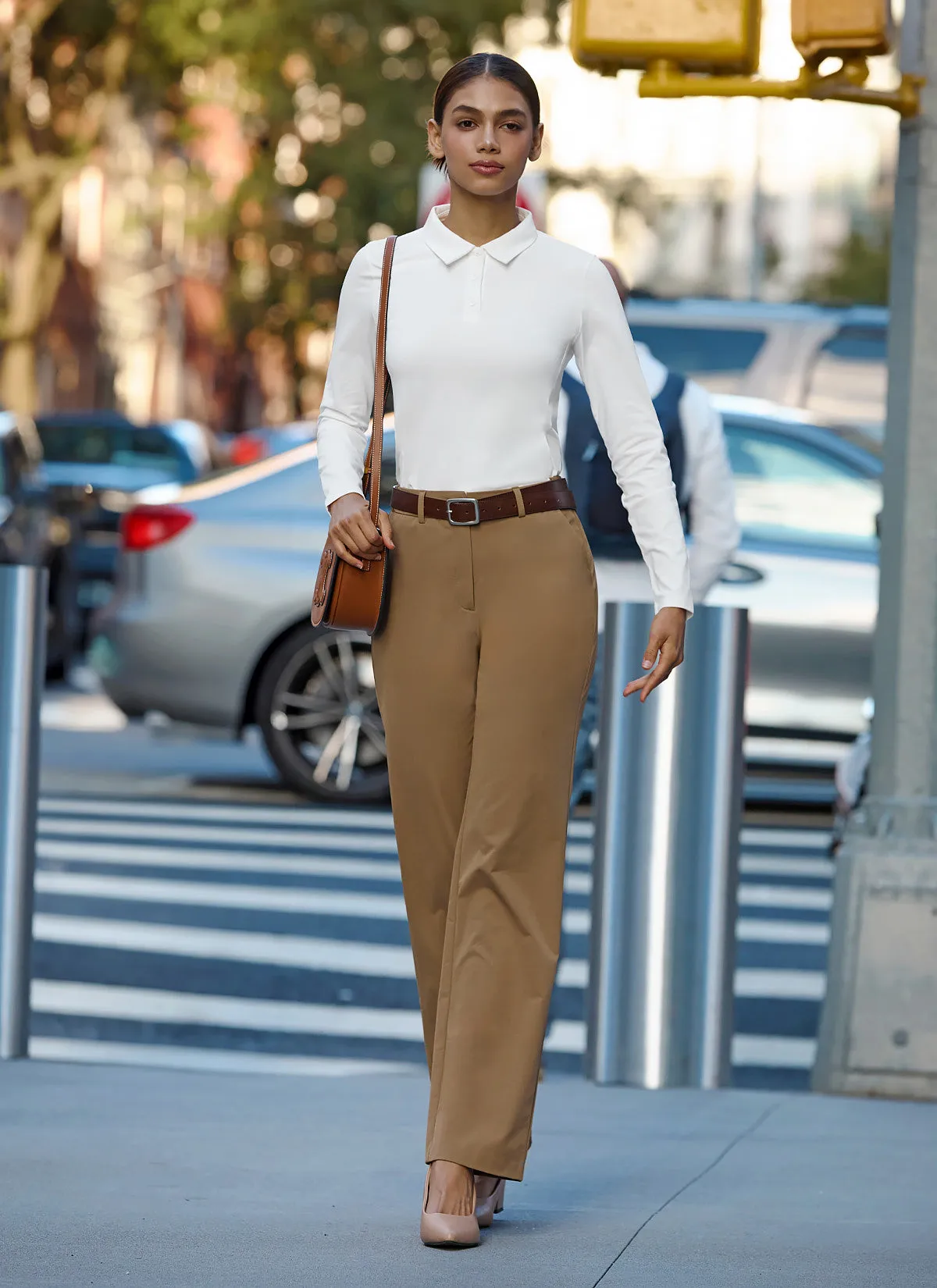 Magic Banding Women's Twill Fluffy Slacks