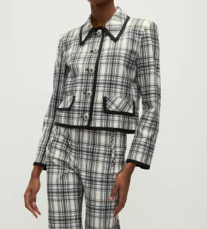 Makayla Jacket In Ivory / Navy