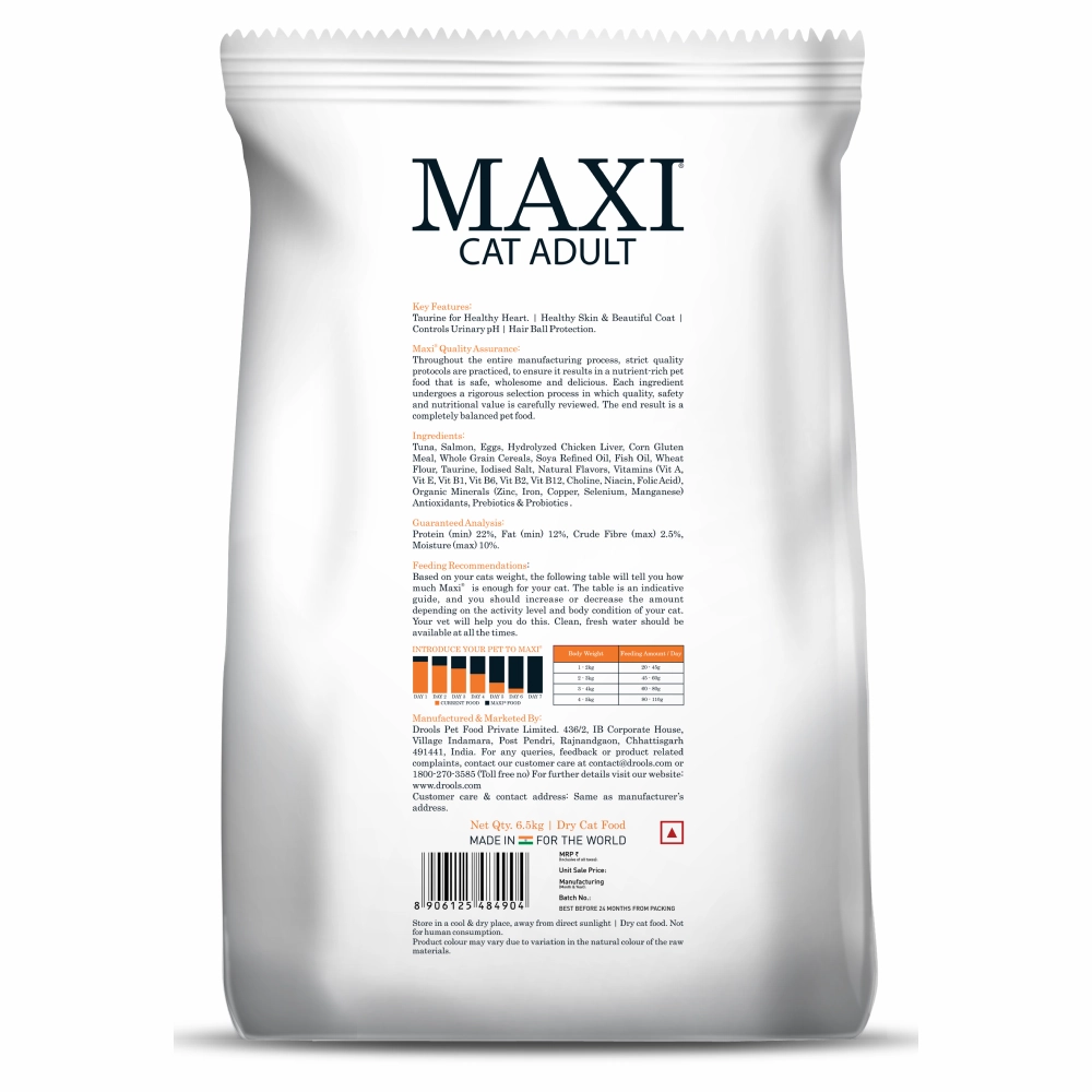 Maxi Adult Tuna & Salmon Adult Dry Cat Food