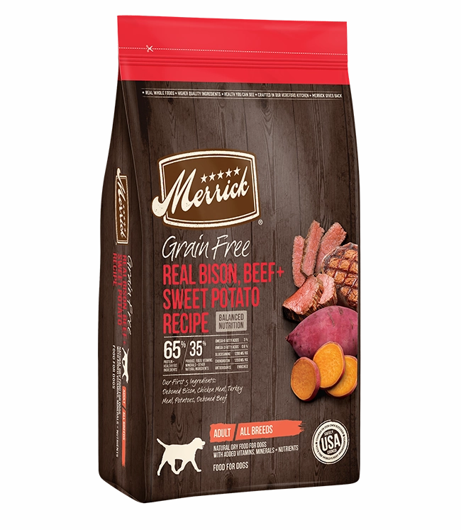 Merrick Grain-Free Real Bison, Beef & Sweet Potato