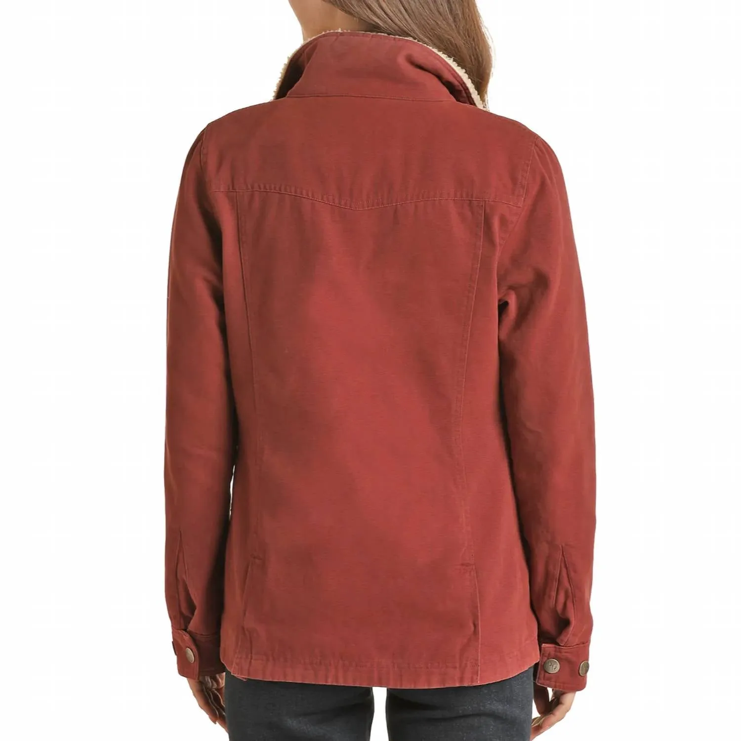 Military Jacket In Wine