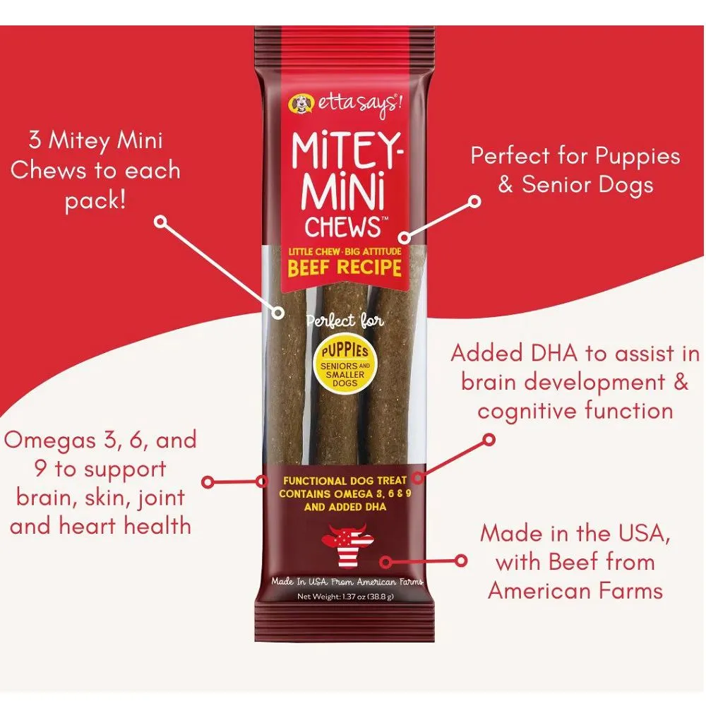 Mitey Mini Jerky Beef Dog Chew