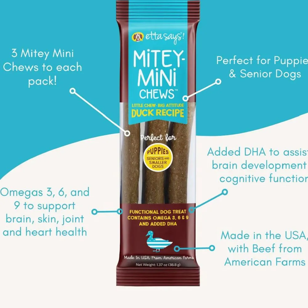 Mitey Mini Jerky Duck Dog Chew