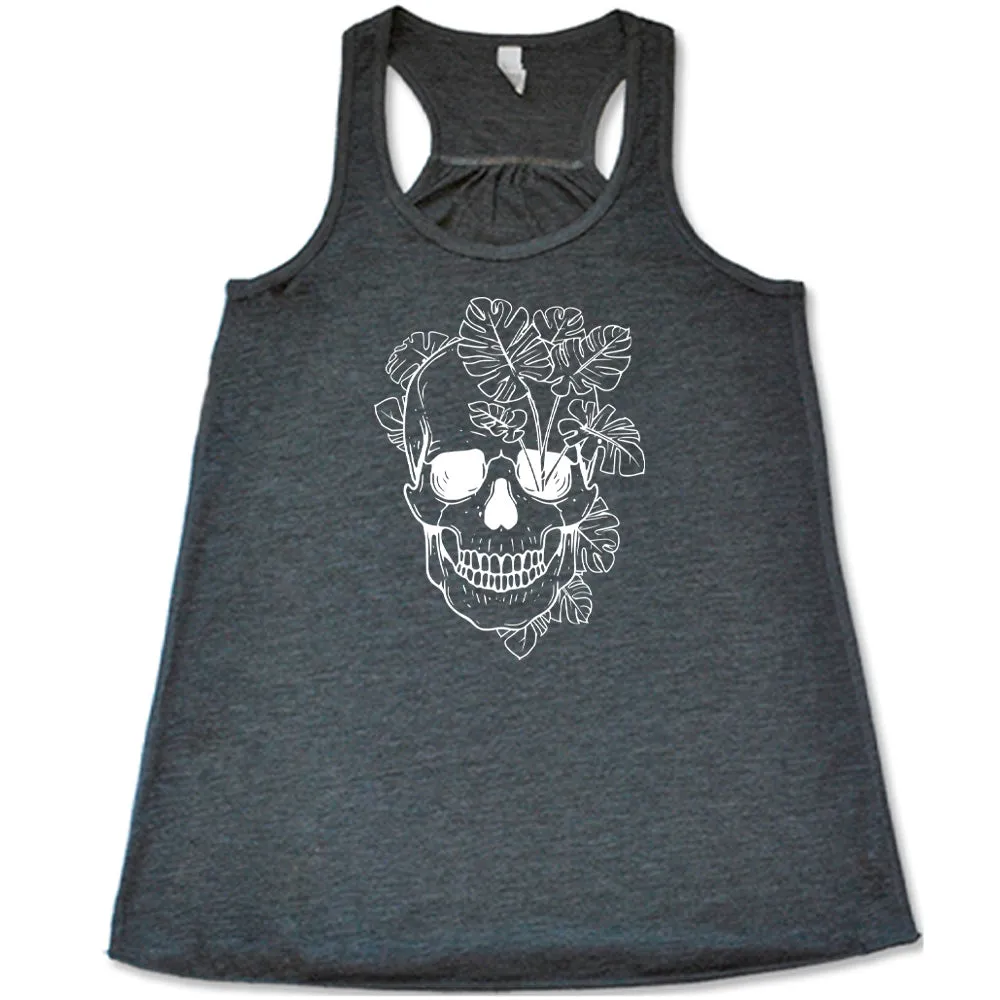 Monstera Plant Skull Shirt