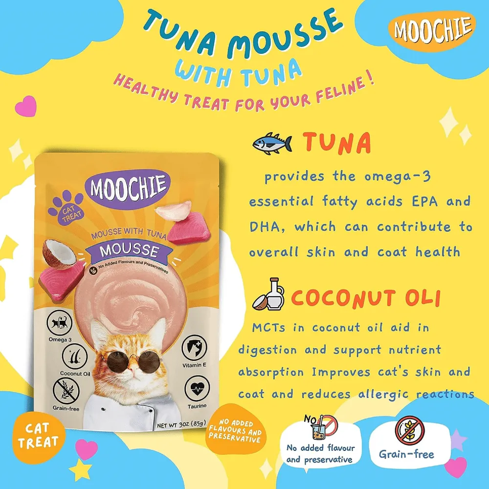 Moochie Mousse with Tuna Grain Free Cat Treats