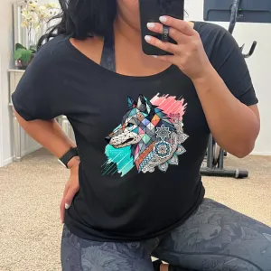 Mosaic Wolf | Slouchy Tee