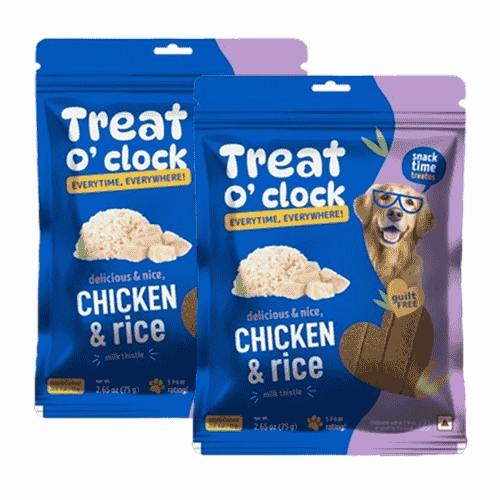 Natural Remedies Treat O'Clock Chicken and Rice Treats for Dogs