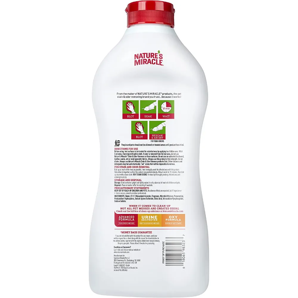 Natures Miracle Stain & Odor Remover for Cats