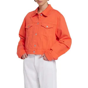 Nellie Womens Pocket Cotton Denim Jacket
