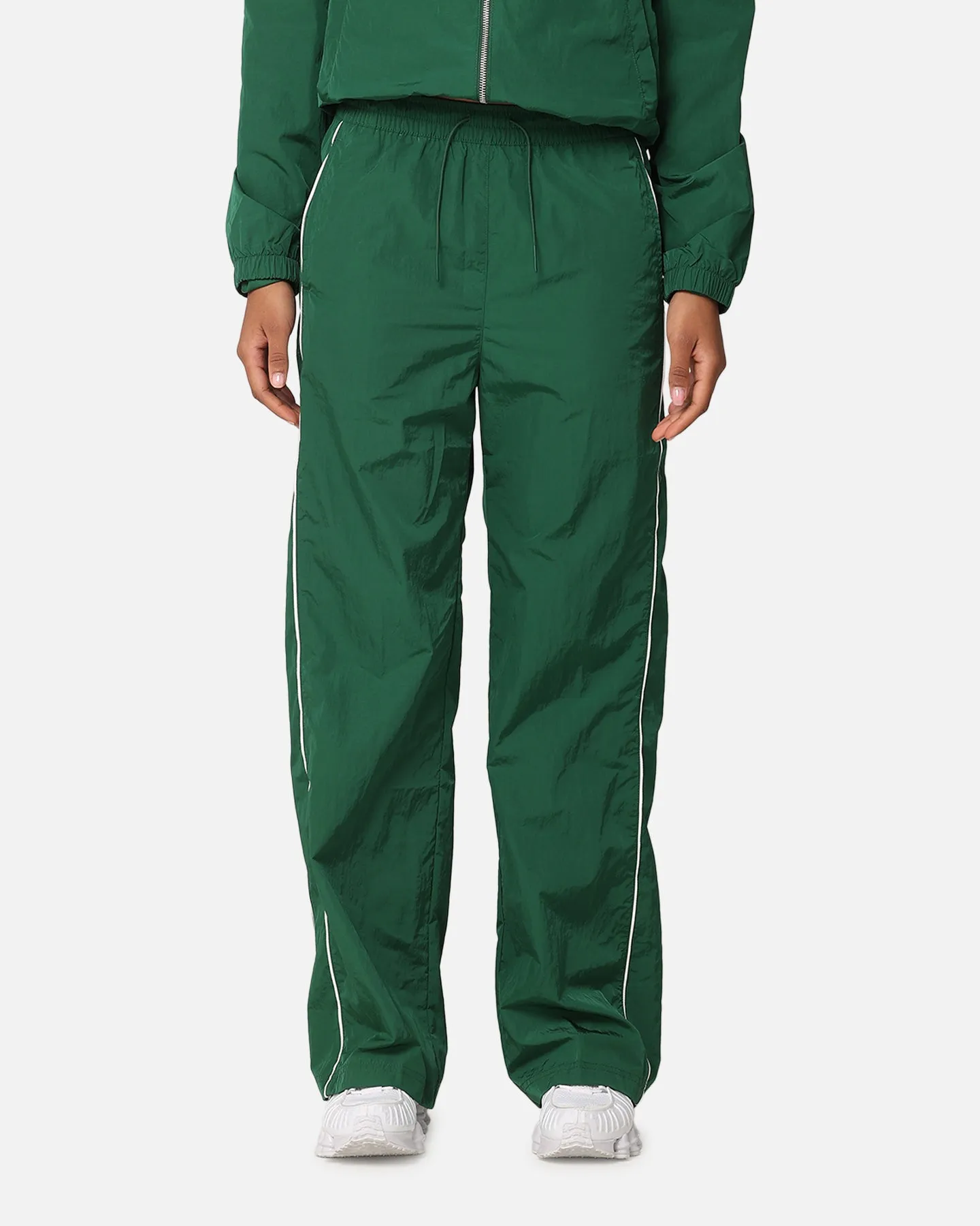 Nike Women's Sportswear High-Waisted Woven Open-Hem Pants Gorge Green/Sail