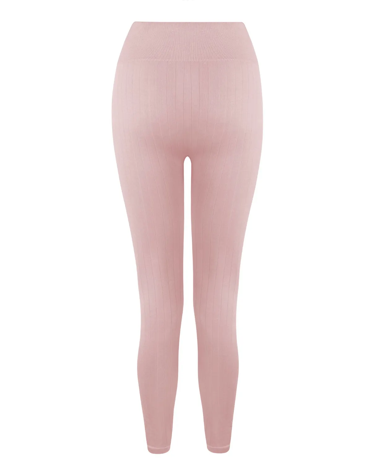 NOURISH Flat Ribbed Leggings | Blush