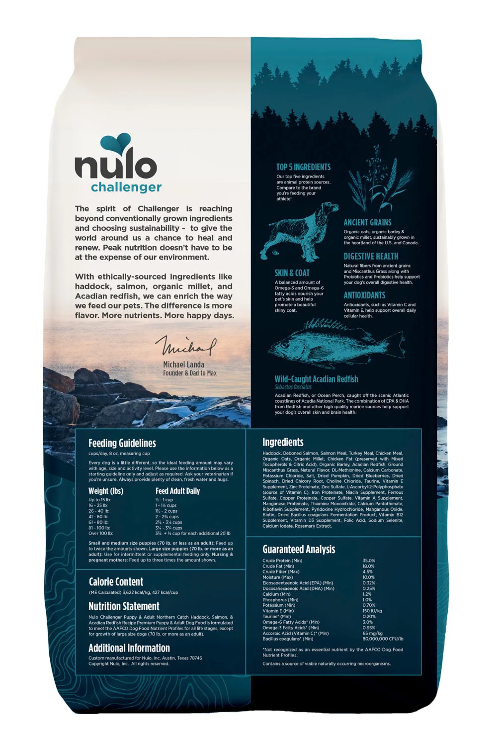 Nulo Challenger Northern Catch Puppy and Adult Dry Dog Food