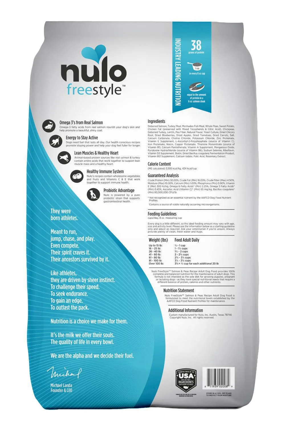 Nulo Freestyle Adult Salmon & Peas Dry Dog Food