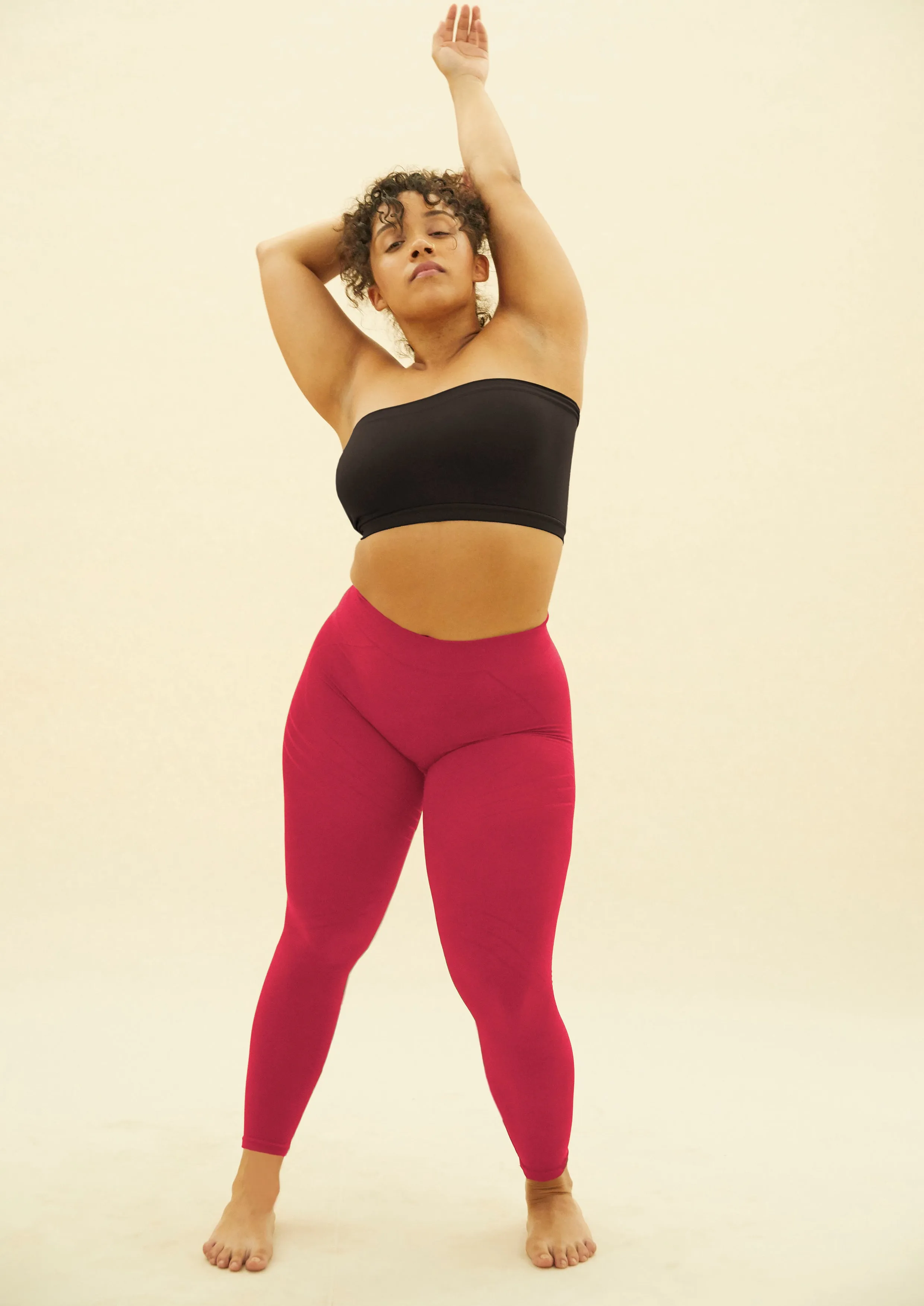 NURTURING Full Length Leggings | Cerise