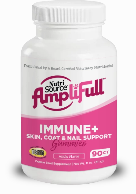 Nutri Source AmpliFull Immunity   Skin, Coat, Nails Gummy Supplement 11 oz