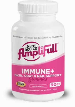 Nutri Source AmpliFull Immunity   Skin, Coat, Nails Gummy Supplement 11 oz