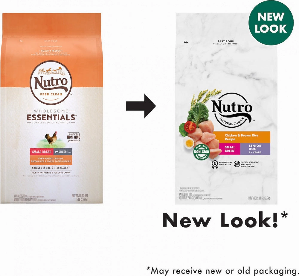 Nutro Wholesome Essentials Small Breed Senior Chicken, Whole Brown Rice and Sweet Potato Dry Dog Food