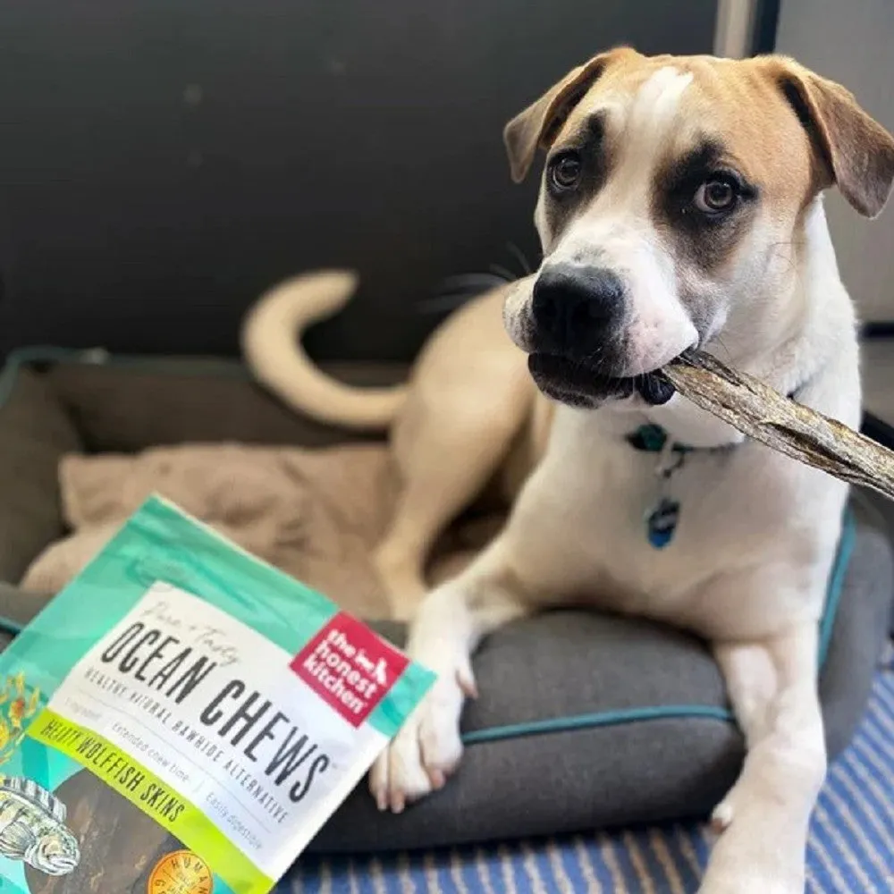 Ocean Chews Wolffish Skin Dog Treats